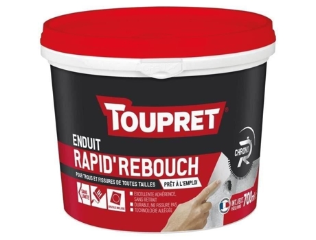 Revestimento Toupret Para Enchimento Rápido Em Pasta Interior E Exterior Cinza