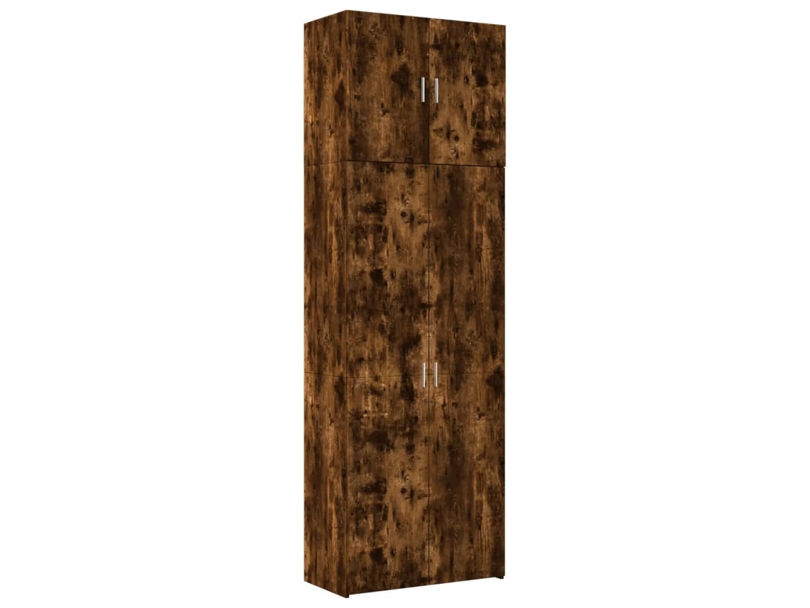Armário Alto MAISON EXCLUSIVE em Derivados de Madeira Carvalho Fumado (80x42,5x249 cm)