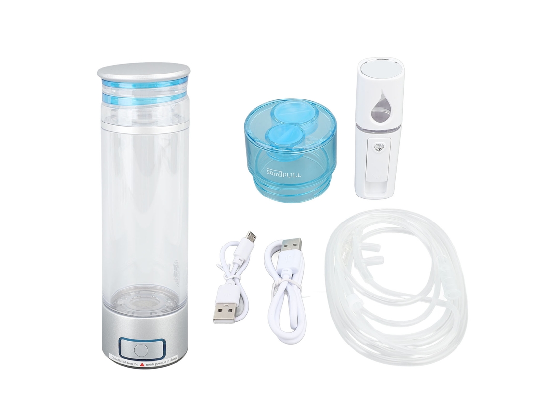 Garrafa portátil de água de hidrogênio 350ml com tubo nasal LAXISCREED
