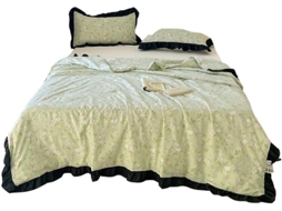 Colcha Acolchoada Fansu Capa de Cama Manta para Ar Condicionado Edredom Microfibra Conjunto Sofá Cobertor Toda