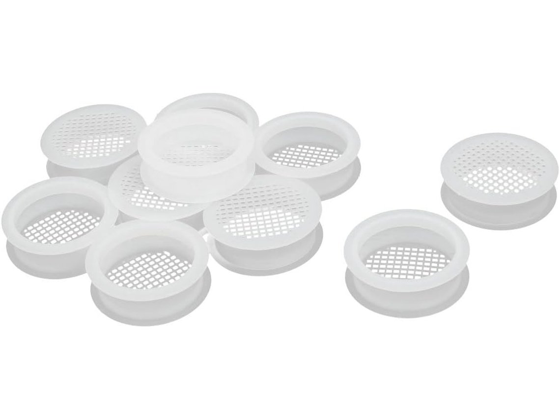 Tampa de Ventilação Plástico para Armário Sapatos, 67 Mm Diâmetro, 18 Espessura Madeira Compensada, CHABERLU