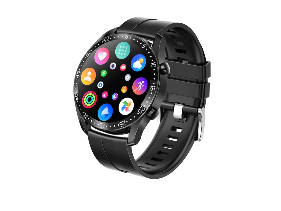Relógio inteligente Bluetooth de 1,32 polegadas com chamada e mostrador personalizado, monitoramento de frequência cardíaca, pressão arterial, oxigênio no sangue, bicicleta elétrica