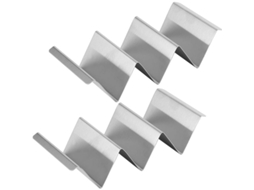 Soporte Para Tacos De Acero Inoxidable, 2 Piezas, Durabilidade Longa, Seguro Para Lavavajillas, Ideal Para Casa E Restaurantes