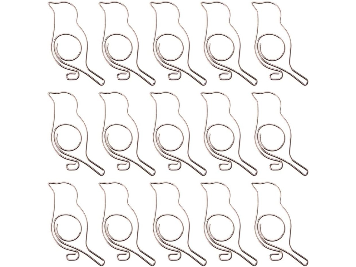 Clips De Papel Hanabass Em Metal, Formato De Pássaro, Pacote Com 20 Unidades, Criativos E Duráveis Para Decoração