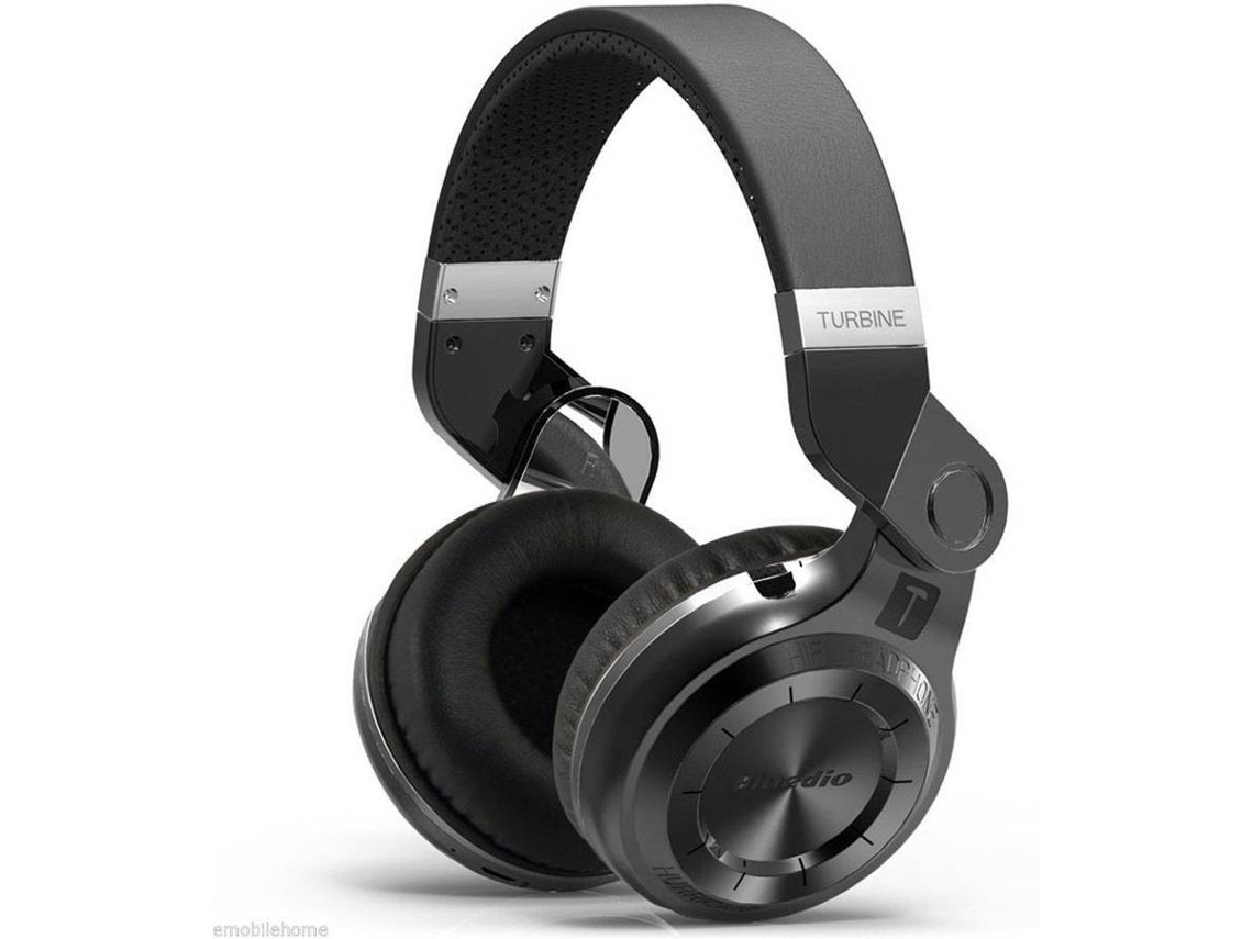 Auscultadores Bluetooth Ydcy T2 Over Ear Microfone Noise Cancelling Preto