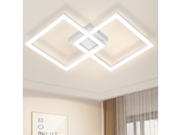 Plafon Led Branco Moderno 24w 3000k Nettlife