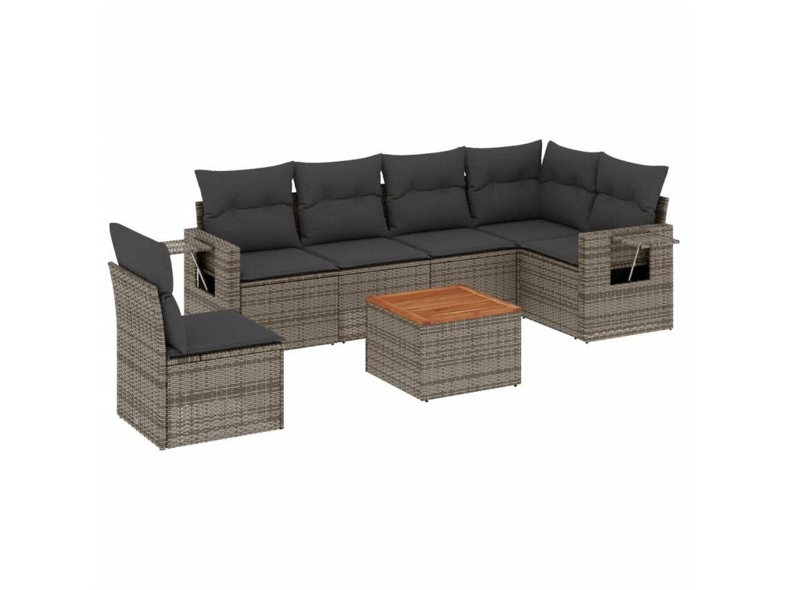 Garden Sofa Set, Garden Sofa Sets Vidaxl Cinzeto Rattan / Vime (n/a)