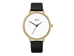 Reloj De Cuarzo Casual Para Parejas Con Correa De Pu, Negro, Muñequera Redonda