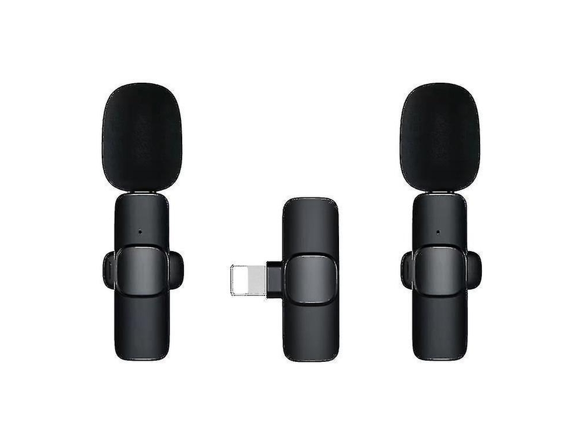 Microfone Sem Fio Para Iphone Ipad, De Lapela Com Redução Automática Ruído Aquaforge