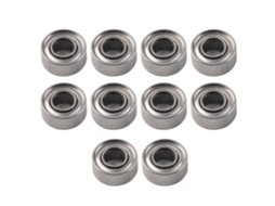 10 Peças Rolamento De Bola De Groove Profundo Metal Blindado (683-zz 3x7x3mm)