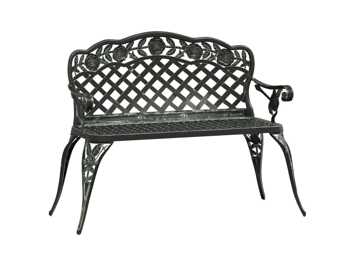 Maison Exclusive - Banco De Jardim 108 Cm Alumínio Fundido Verde