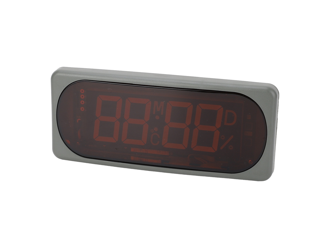 Relógio Automóvel Digital Laxiscreed Com Temperatura, Humidade E Data Para Carro