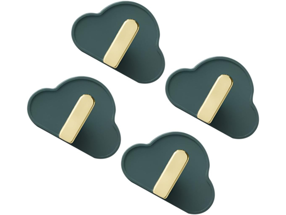 Conjunto De 4 Ganchos De Parede, Em Abs Para Roupas E Acessórios
