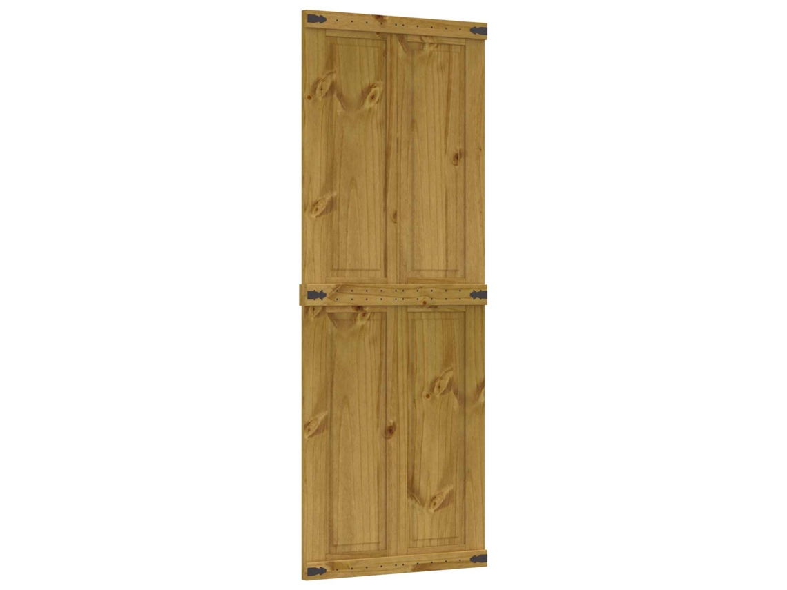 Porta de Celeiro Corona Castanho Mel 80 X 210 Cm MAISON EXCLUSIVE