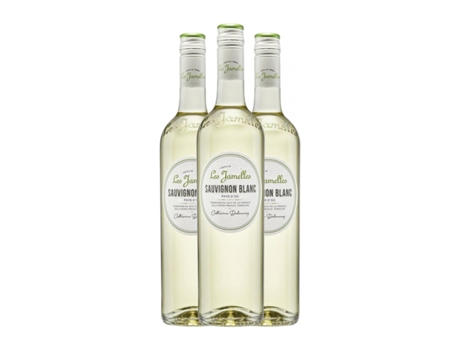 Vinho branco LES JAMELLES Sauvignon Branca Vin de Pays d'Oc (0.75 L - 3 Unidades)