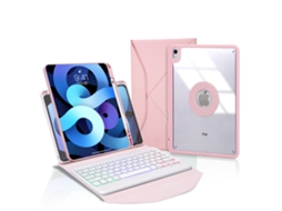 Capa de Teclado Bluetooth para Ipad 9 10.2 Luz de Fundo XIAOMOYU