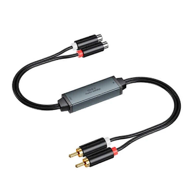 Av100c para Isolador de Áudio Rca com Filtro Ruído Terra Comum AQUAFORGE