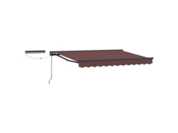 Conjunto 1 Toldo Retrátil Elétrico Vidaxl Antracite Alumínio (3,5 X 2 M)