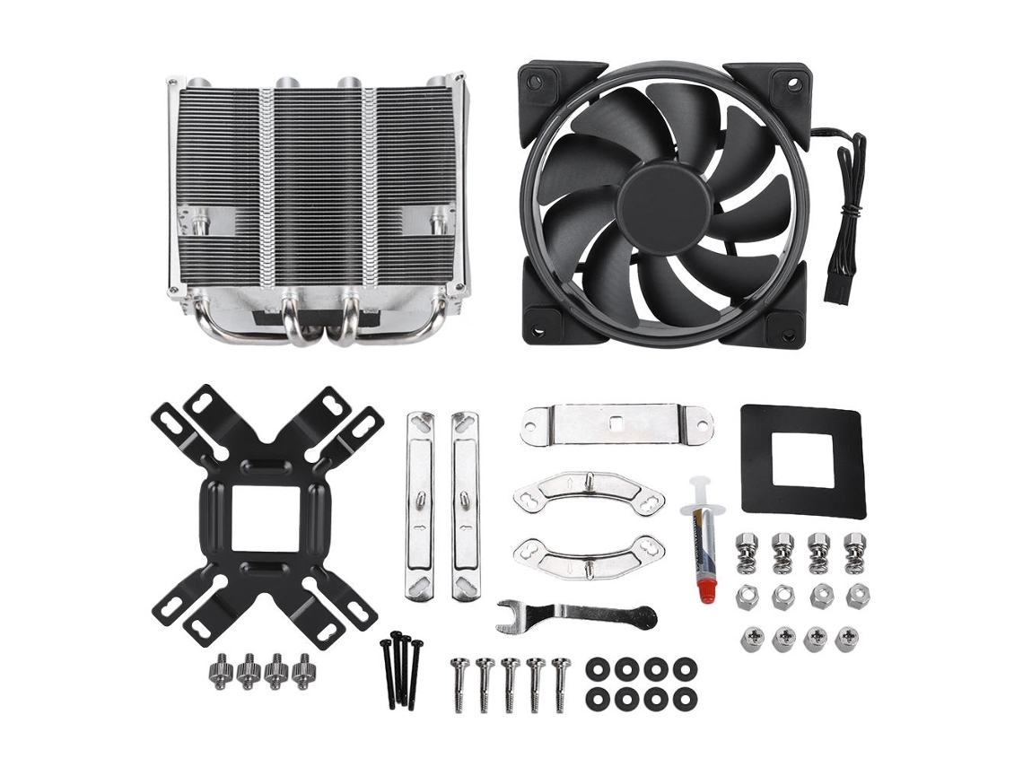 Resfriador De Cpu Para Gabinete De Computador Hidráulico 12v Dc, Ventilador Silencioso E Radiador Para Amd Am4