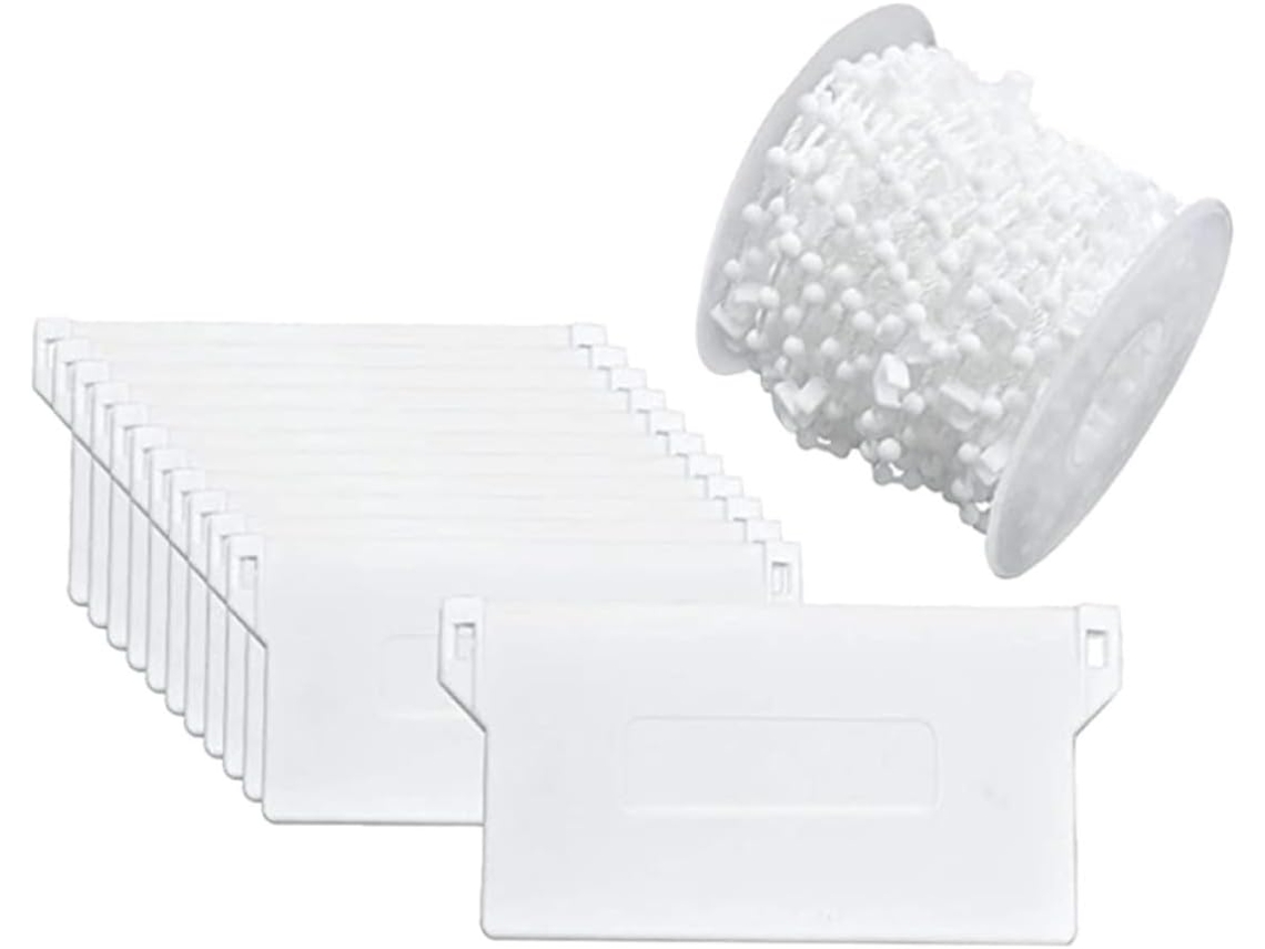 Conector De Corrente Para Persiana Vertical Nolitoy Em Plástico Branco, 20 Placas De Base Para Reforma Cozinha E