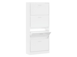 Sapateira Branco Brilhante MAISON EXCLUSIVE 63x24x147 cm
