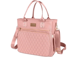 Bolsa Térmica Grande para Almoço Feminina, Bolsa de Nylon Resistente e Térmica com Bolso Interno, 33 Cm X 16(l) 29(a), Rosa BRILVIBERA (c)