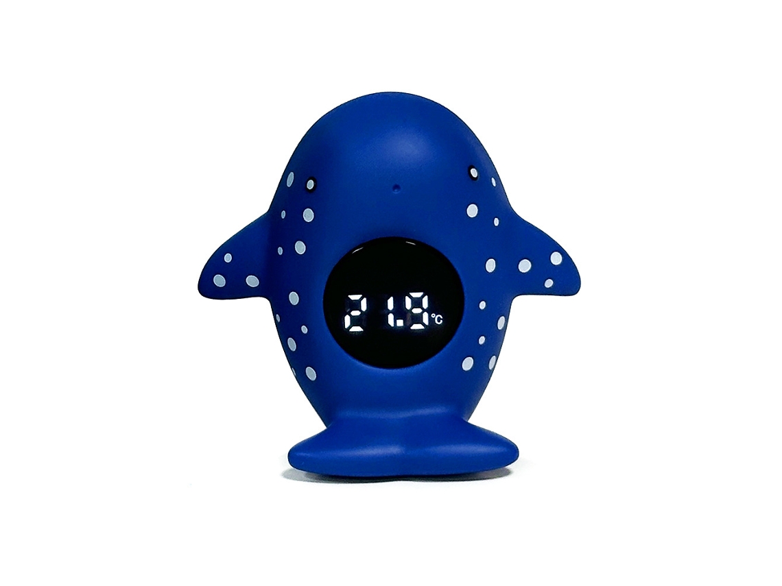 Termómetro Banho Para Bebé Forma Baleia Flutuante - Vigie A Temperatura Da Água Da Banheira Do Bebéipx7 Azul Hexinyigjly