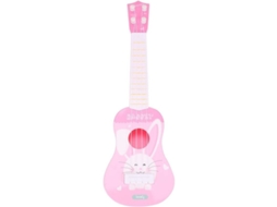 2026 brinquedo Mini Ukulele 4 Cordas Infantil Instrumento Musical Plástico Coelho Cartoon Educação Precoce