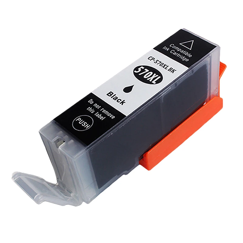 1 Tinteiro Preto Pgi 570 Cli 571 Pgi570 XL para Impressoras Canon Pixma Mg5750 Mg5751 Mg5752 Mg6850 Mg7750 Mg6853 Mg7753 MDUG