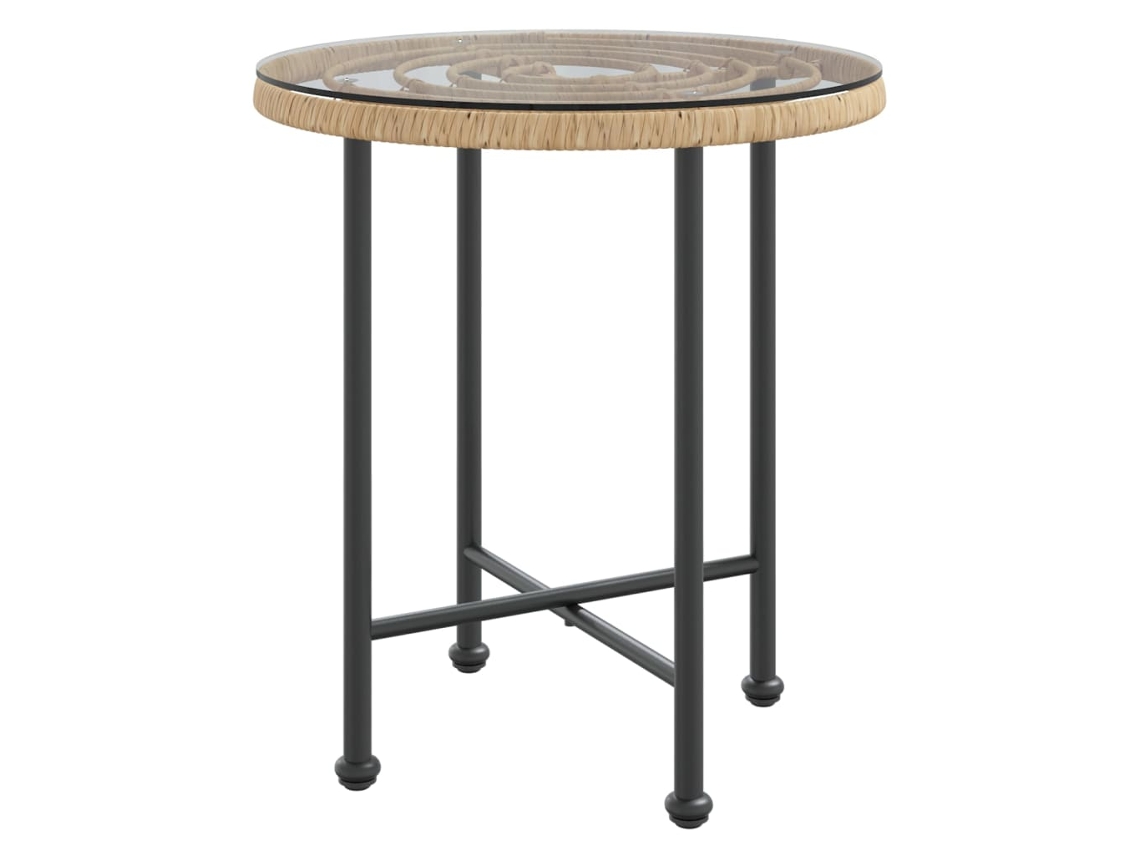 Dining Table, Dining Tables Vidaxl Marrom Aço (ø 50 X 55 Cm)