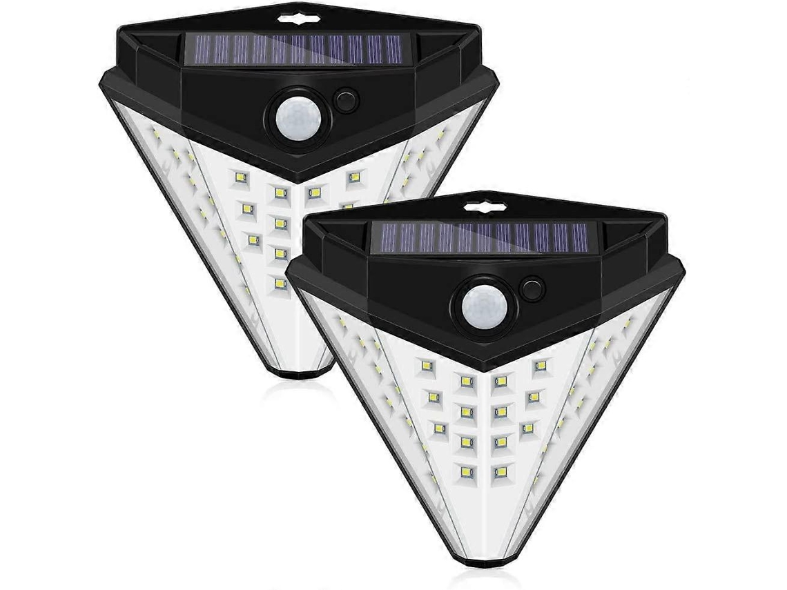 Rebe luz Solar Exterior com Sensor Humano 32led Impermeável para Jardim Parede Economia de Energia
