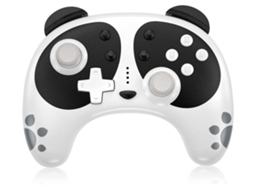 Controlador Sem Fios Controlador Panda com Switch Lite/Pc/Switch Oled Controlador Sem Fios com Turbo/Dual Vibration/Nfc Wake-Up Preto YIZHOOD