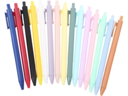 Canetas Em Gel Para Material De Escritório, Com Mecanismo Botão,