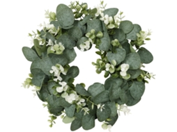 Guirlanda Artificial de Eucalipto para Porta Entrada, Porta e Janela Estilo Fazenda, Guirlanda de Folhas Verdes, Decoração de Festas BRILVIBERA