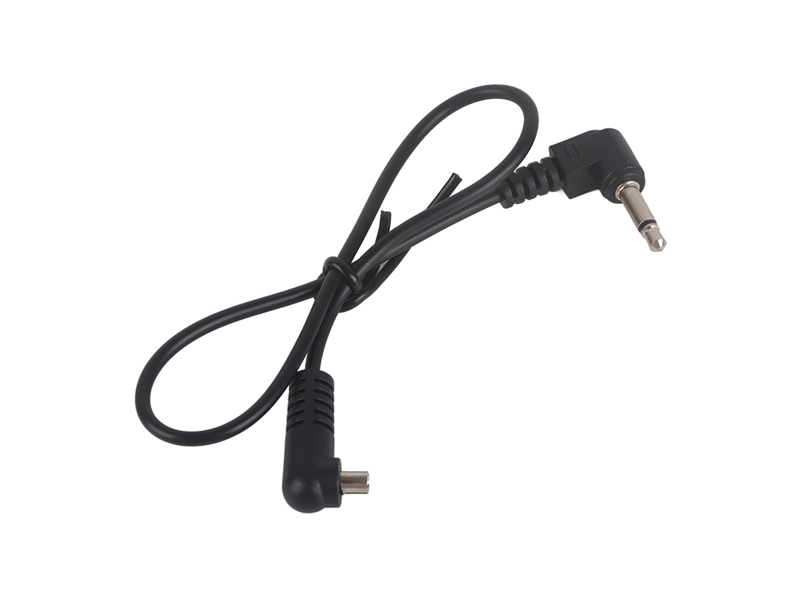 Cable De Sincronização Flash Com Conector Jack De 3,5mm E Parafuso De Segurança Para Pc Macho
