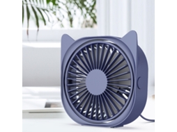 Ventilador Elétrico De Mesa Laxiscreed, Portátil, Silencioso, Mini Usb E Azul, Ideal Para Espaço Pequeno