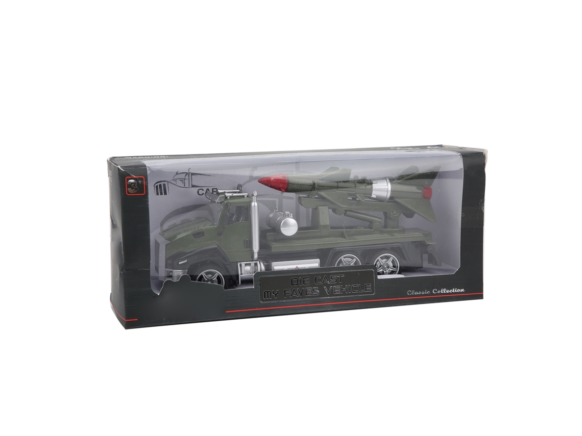 Modelo De Carro Militar Americano 1:42 De Liga Com Tração Para Trás - Presente Infantil