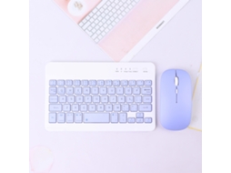 Lurelia Conjunto Teclado E Rato Sem Fios, Bluetooth, Compacto, Retro, Ipad, Android