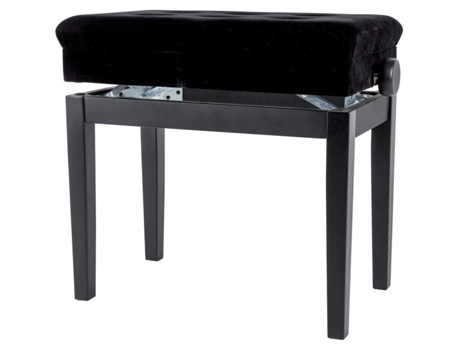Banco Gewa Banco Piano Deluxe Compartment Preto Mate