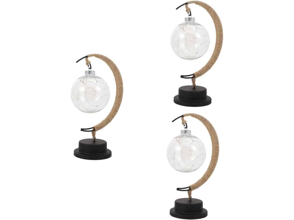 Conjunto de 3 Luminárias de Mesa Led Modernas para Sala de Estar e Quarto. SFUSHOS