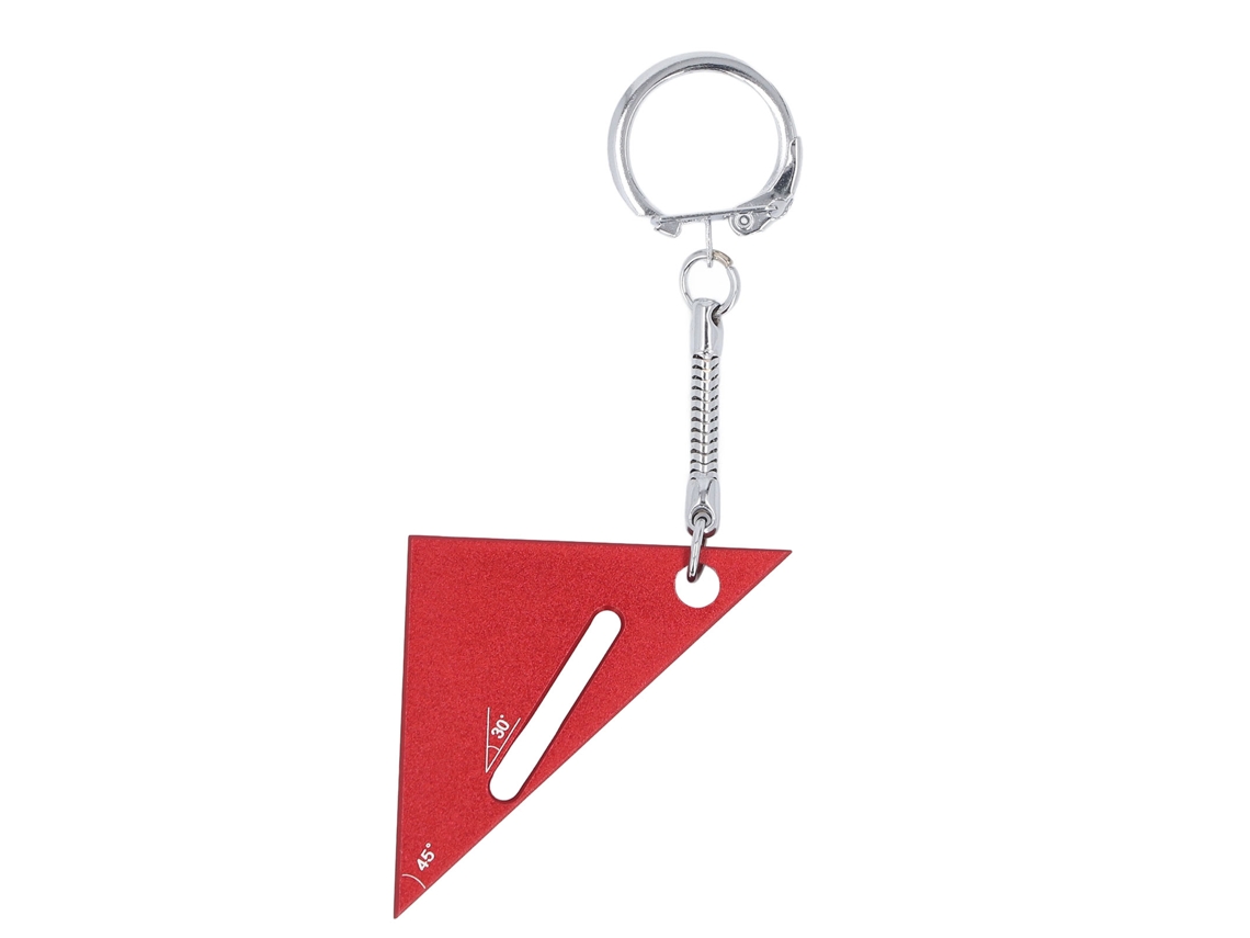 Règua Triangular YURU Alumínio com Ângulos 90 45 30 Graus para Carpintaria | S/MARCA