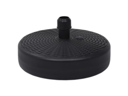 Vidaxl Base Para Guarda-sol Com Areia/água 24 L Preto