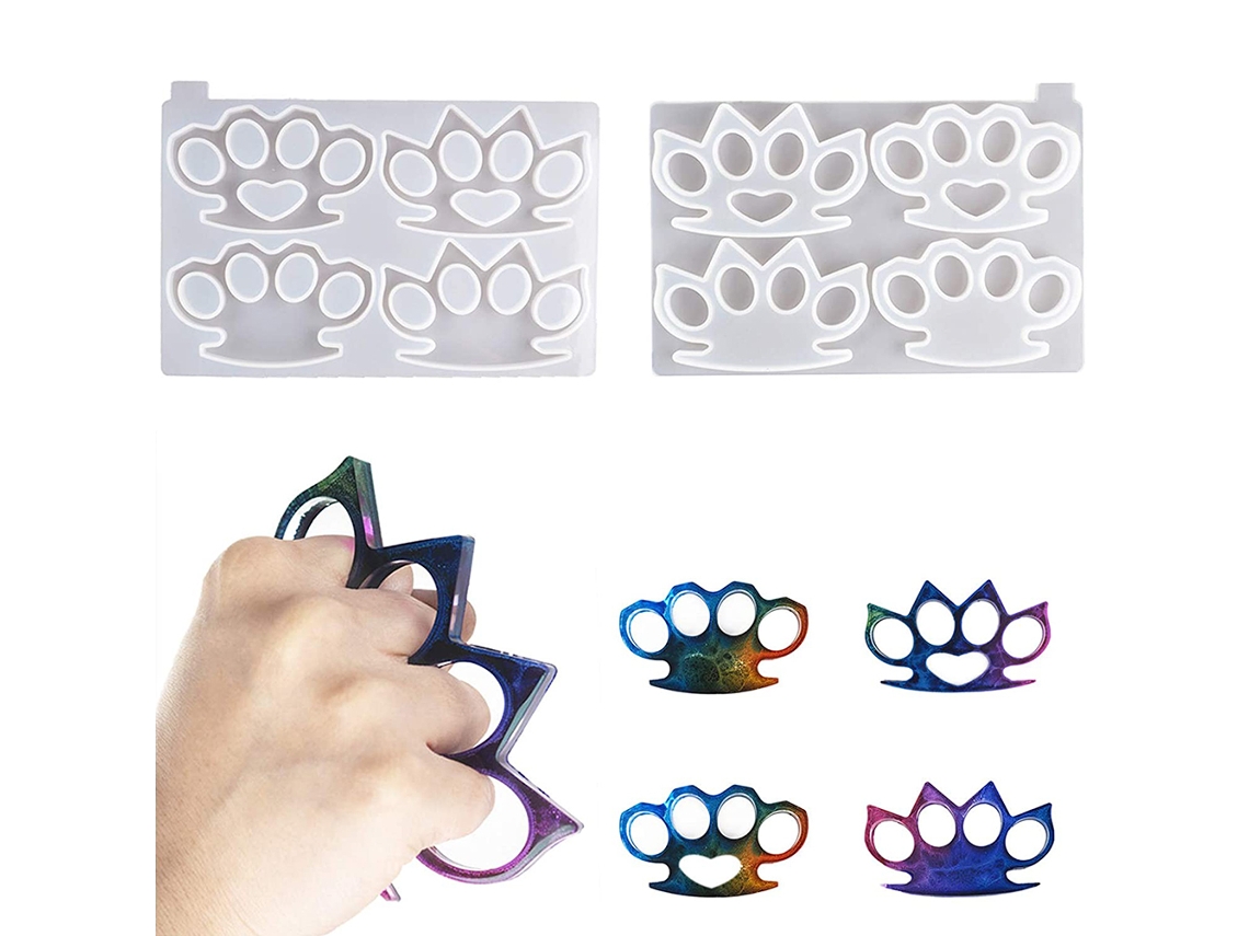 2pcs Moldes de Silicone para Resina Epóxi | S/MARCA