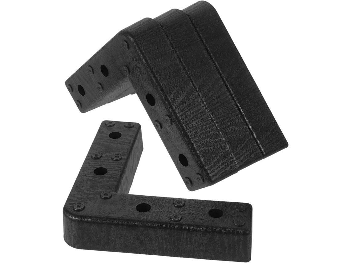 Conjunto De 4 Pés Plástico Em Formato L Para Móveis, Ideais Para Sofás E Armários Suportes Robustos Elevar Camas