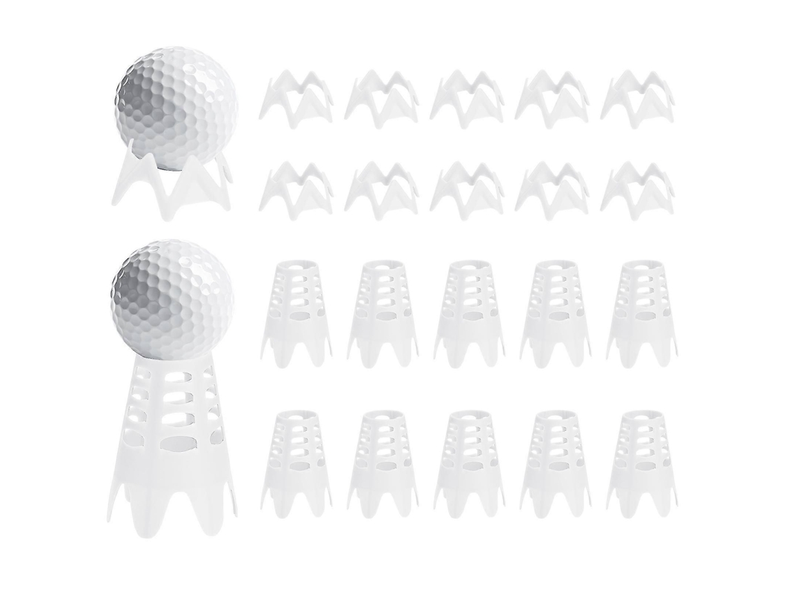 Tees De Golfe De Plástico, 20 Unidades, Para Simulador E Prática