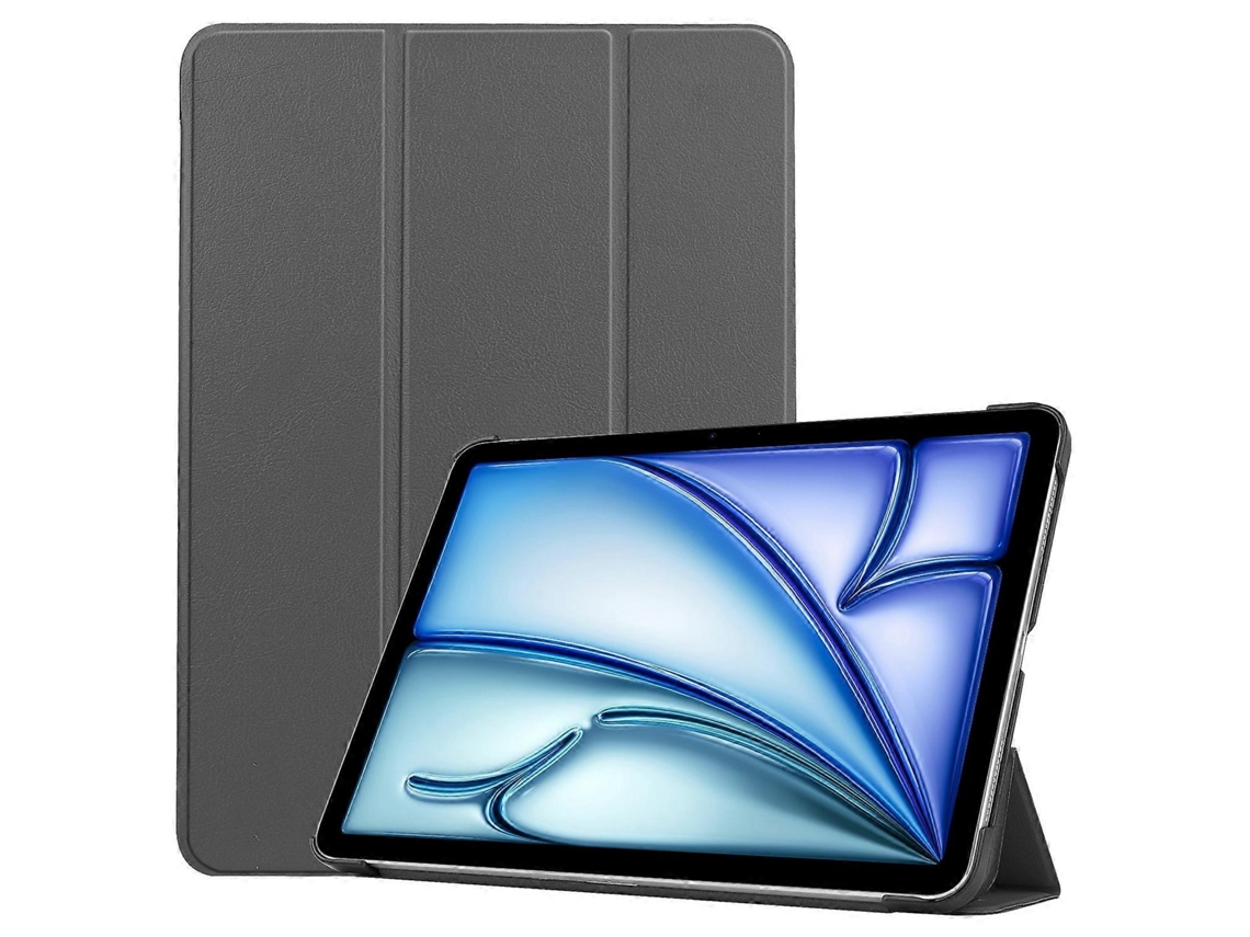 Capa de couro inteligente com 3 dobras Webake Custer Pure Color para tablet