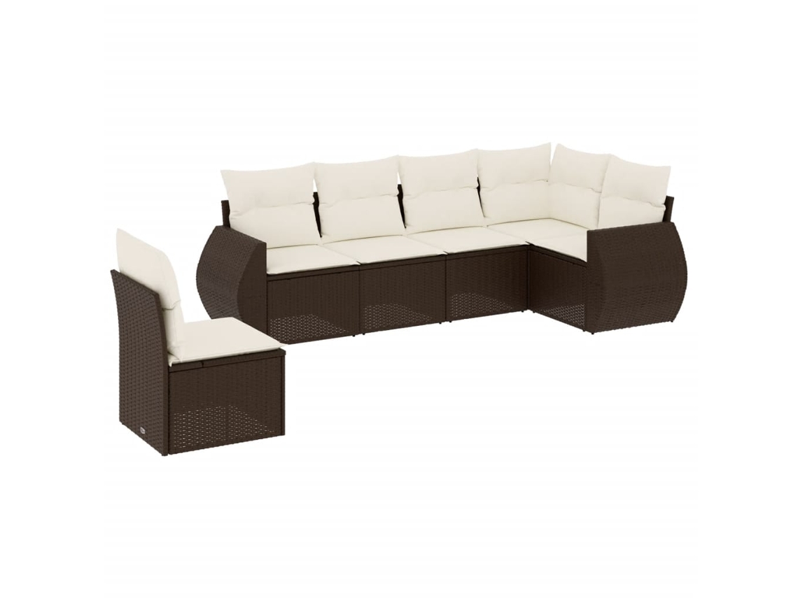 Garden Sofa Set, Garden Sofa Sets Vidaxl Marrom Rattan / Vime (n/a)