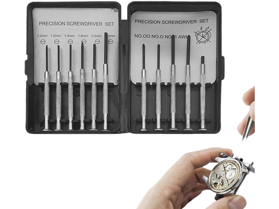 Kit De Reparo Com 11 Mini Chaves Fenda