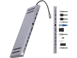 Estação De Acoplamento Para Laptop, Adaptador Usb-c Alta Velocidade,