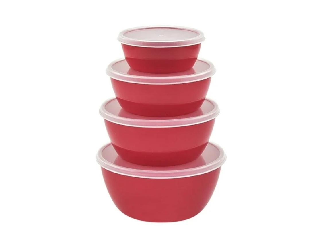 Tigelas De Mistura Com Tampas, Recipientes Herméticos Empilháveis Para Organização Da Cozinha, Conjunto De Tigelas Multiuso Para Preparação De Aliment